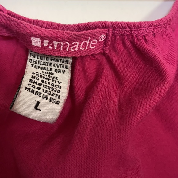 Amade fuchsia longsleeved T-shirt size large - Picture 2 of 5